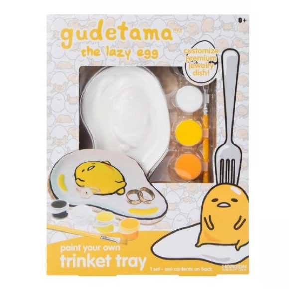 Sanrio Gudetama The Lazy Egg Paint Your Own Trinket Tray - Picture 1 of 6
